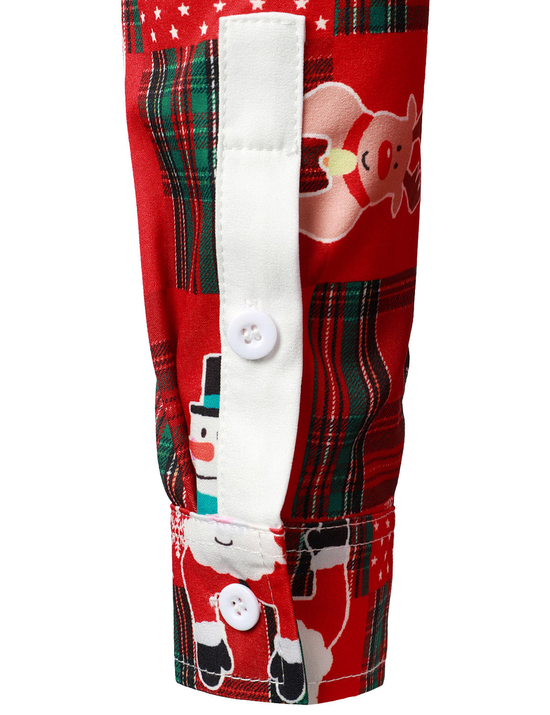 Hunter - Cămașă cu mâneci lungi Pentru Bărbați, în Stil vintage, cu model Tartan roșu, cu Tematică de Sărbători și Crăciun