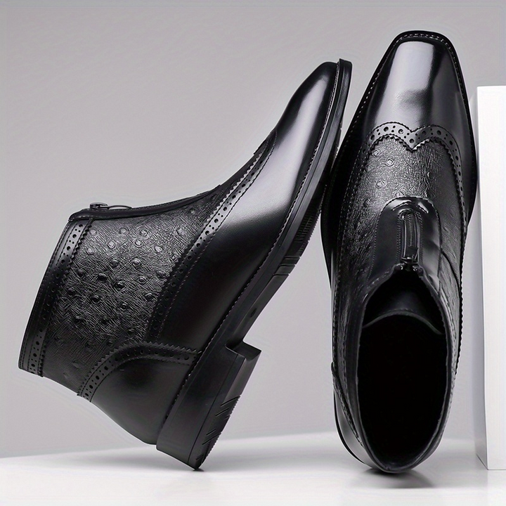 Butler - Cizme Din Piele cu Fermoar