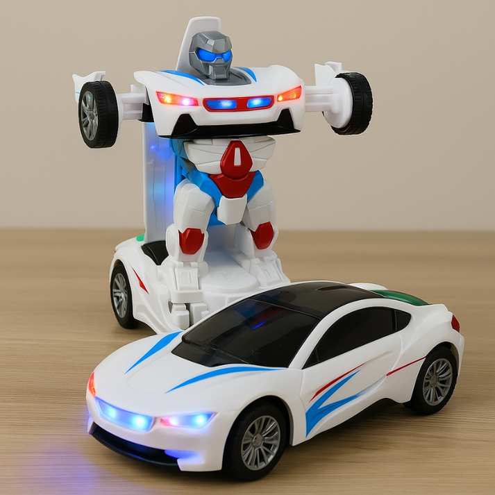 RoboRacer - Jucărie Transformabilă 2-In-1, De La Mașină La Robot