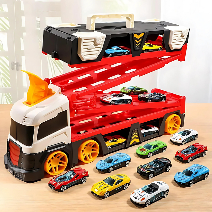 MechTrack - Camion Transformator Versatil cu Pistă de Curse