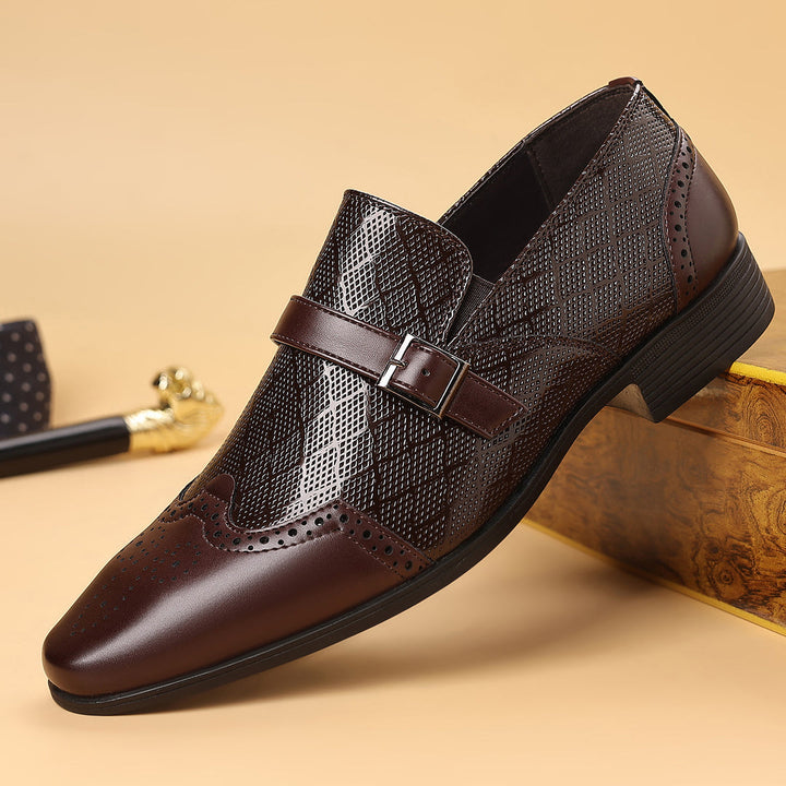 Pastor - Pantofi Eleganți Cu Cataramă Din Piele
