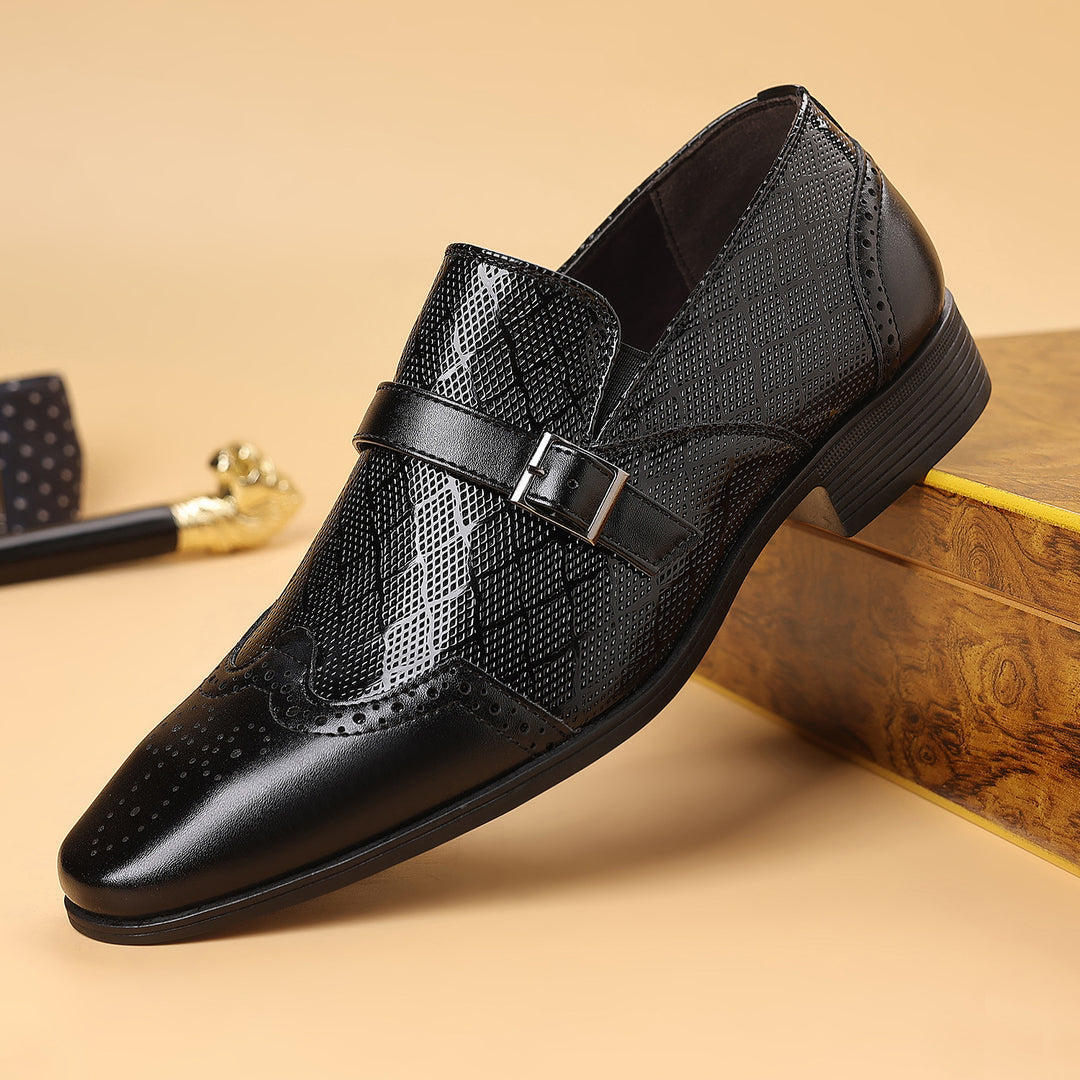 Pastor - Pantofi Eleganți Cu Cataramă Din Piele