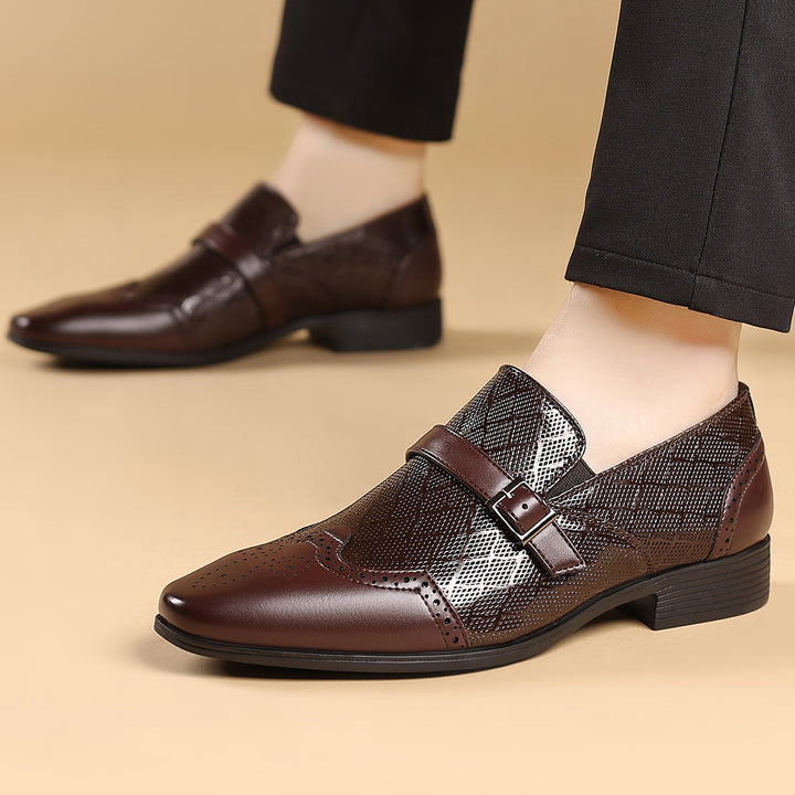Pastor - Pantofi Eleganți Cu Cataramă Din Piele