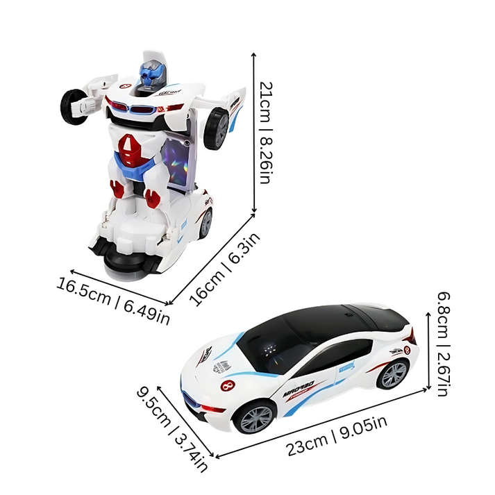 RoboRacer - Jucărie Transformabilă 2-In-1, De La Mașină La Robot