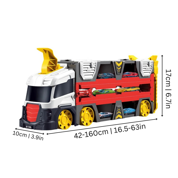 MechTrack - Camion Transformator Versatil cu Pistă de Curse