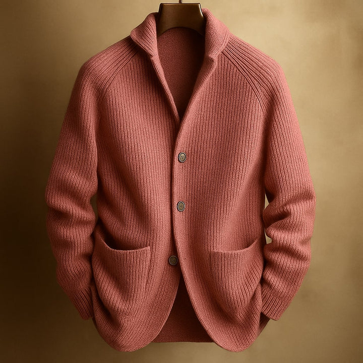 Lannister - Cardigan Din Lână Cu Nervuri