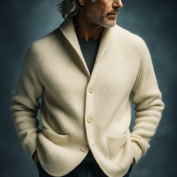 Lannister - Cardigan Din Lână Cu Nervuri
