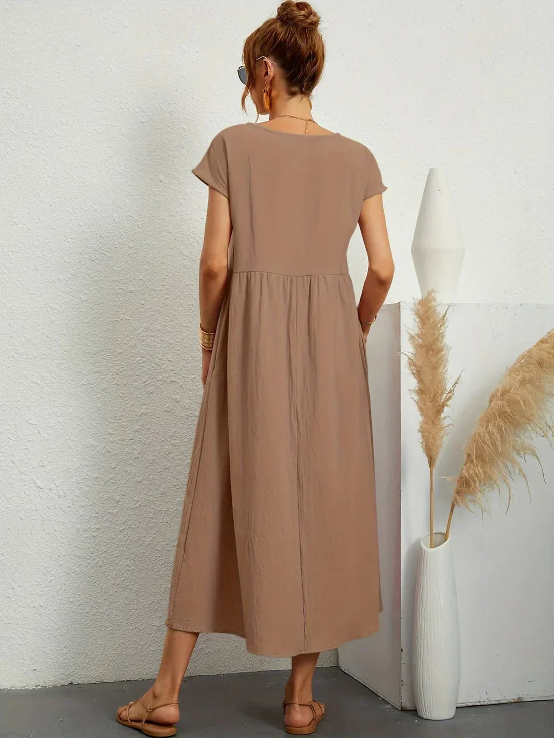 Neila - Rochie Maxi Oversized Cu Buzunar