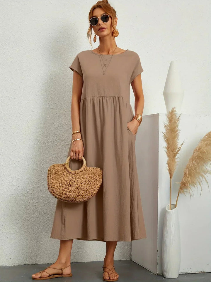 Neila - Rochie Maxi Oversized Cu Buzunar