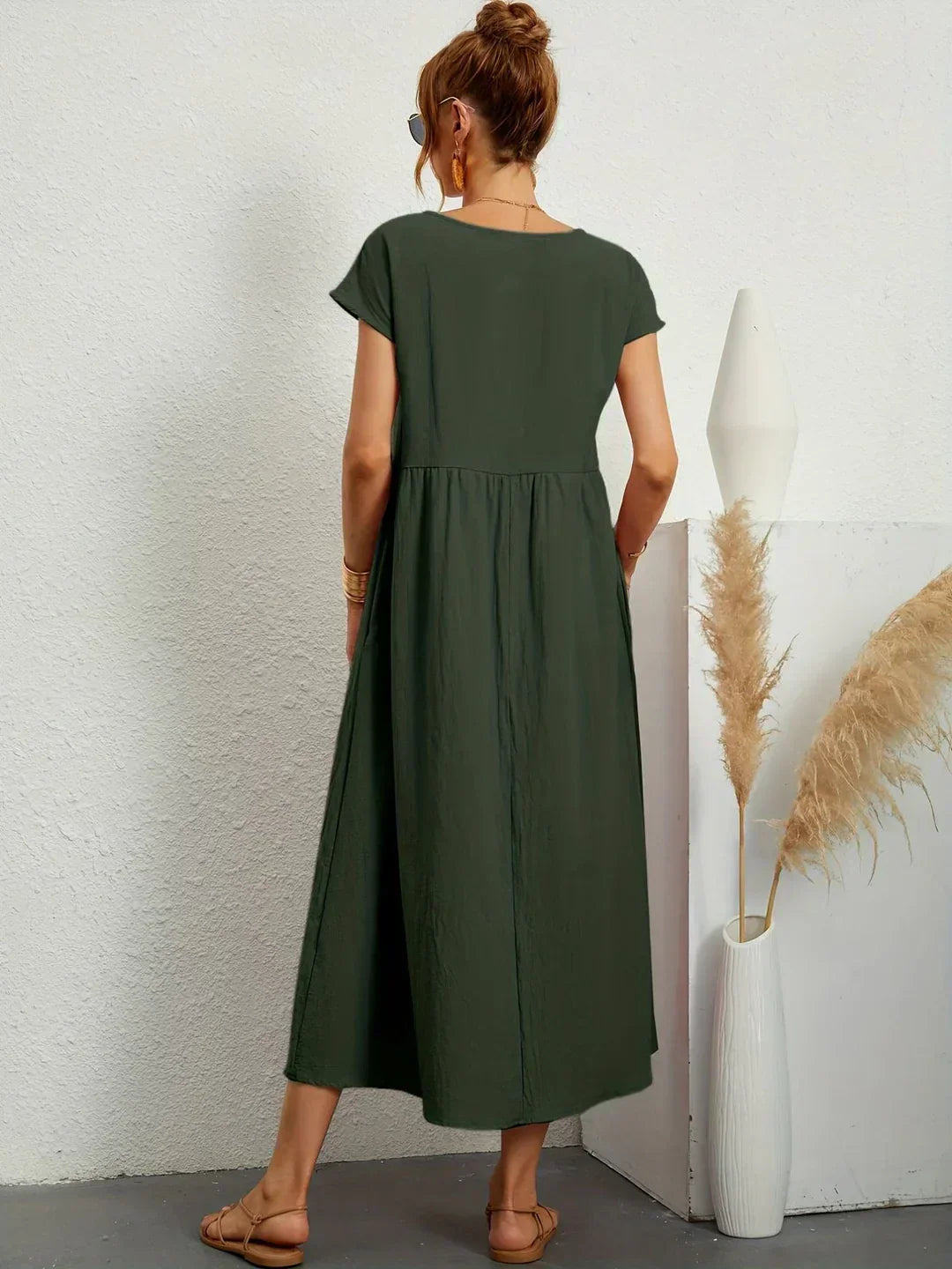 Neila - Rochie Maxi Oversized Cu Buzunar