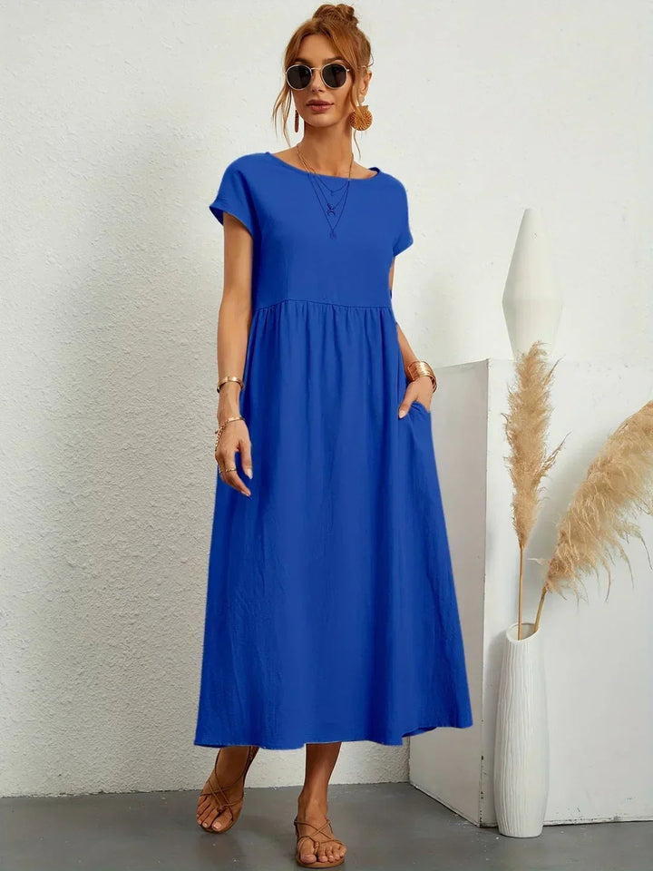 Neila - Rochie Maxi Oversized Cu Buzunar