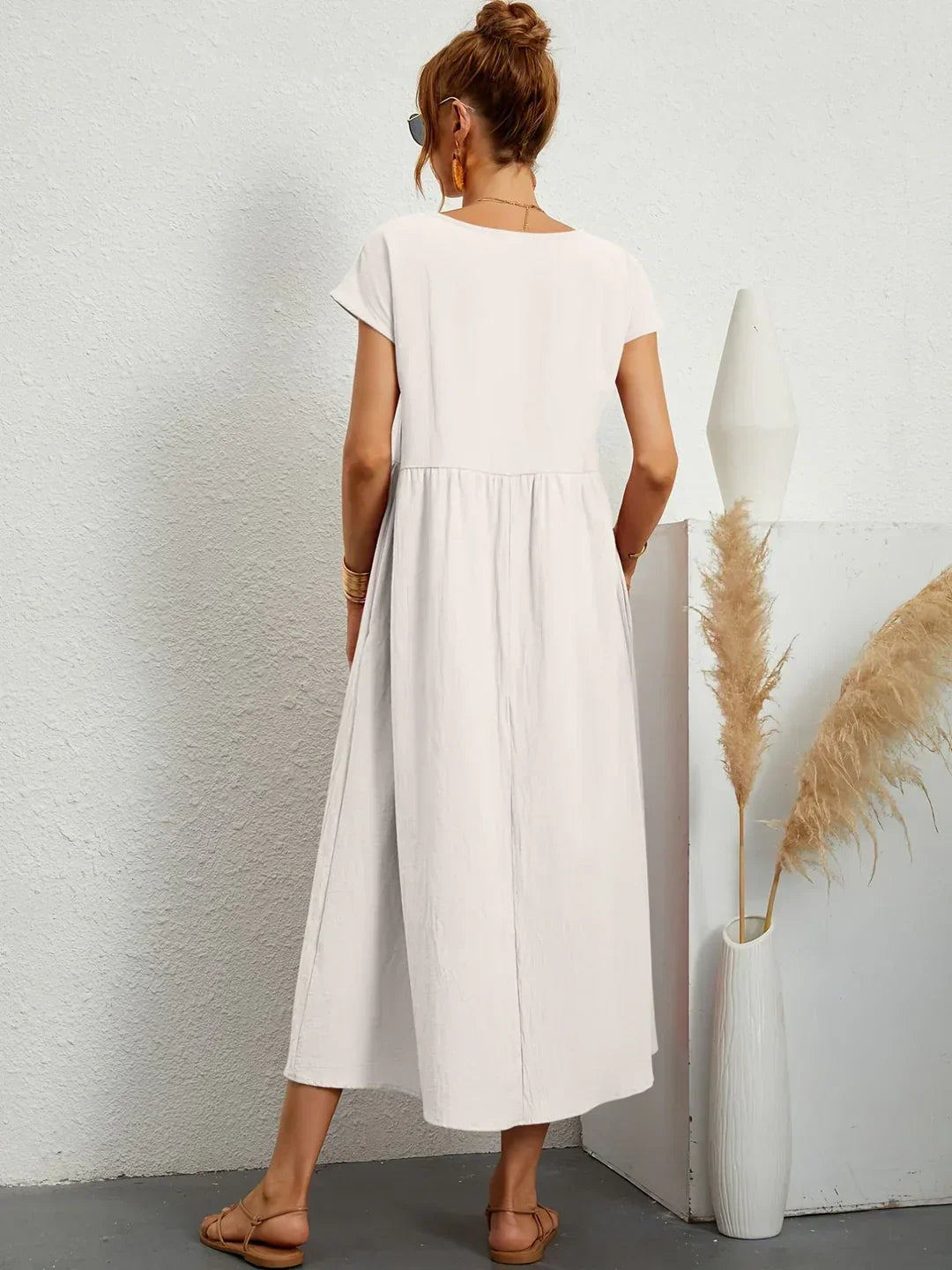 Neila - Rochie Maxi Oversized Cu Buzunar