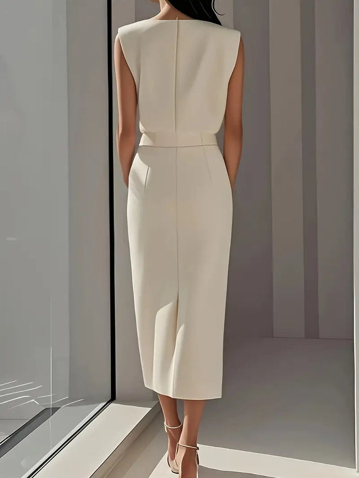 Yasmin - Rochie Midi Cu Fante Laterale