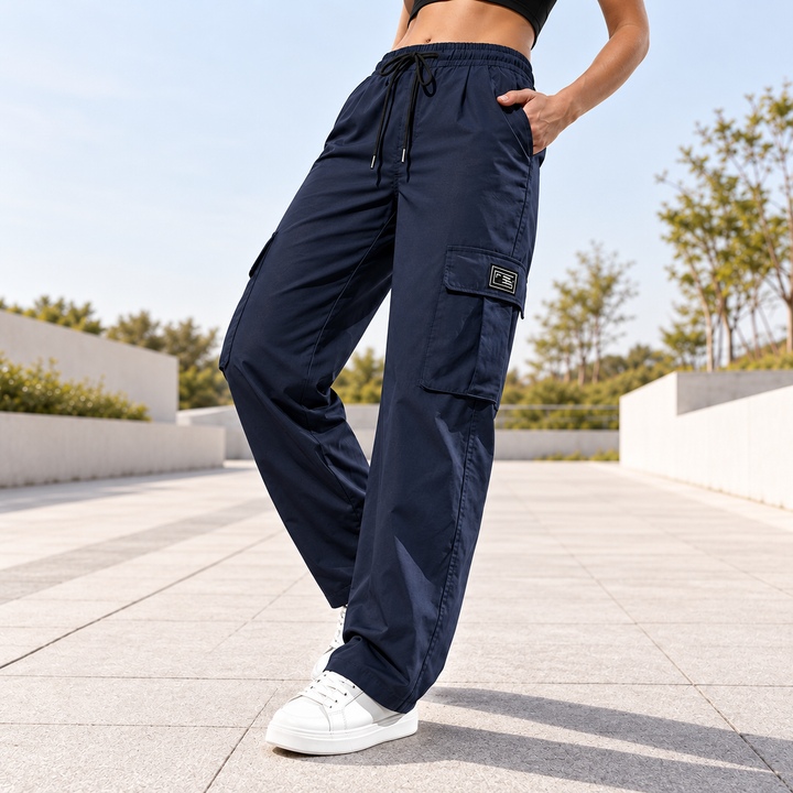 lauriane - Pantaloni Cargo Cu Croi Drept