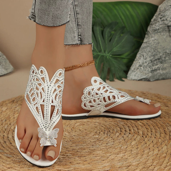 Rosalia – Sandale Elegante Din Piele Cu Ornament În Formă De Fluture