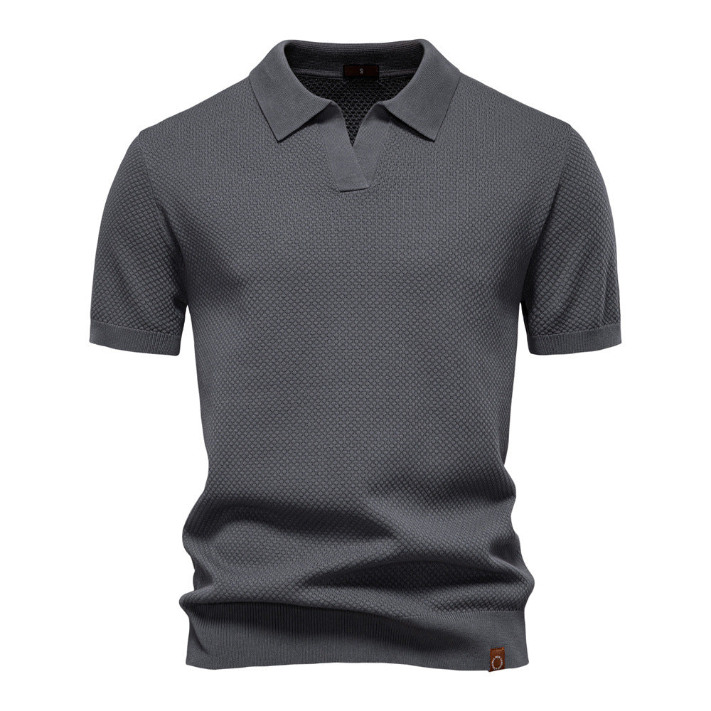 Kostas - Tricou Elegant Cu Mâneci Scurte și Guler Polo