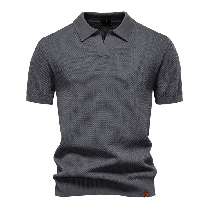 Kostas - Tricou Elegant Cu Mâneci Scurte și Guler Polo