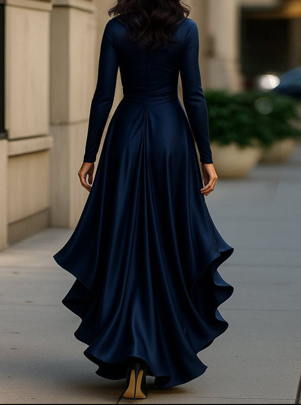 Arina - Rochie Maxi Elegantă Cu Volane