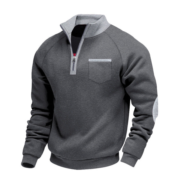 Trond - Hanorac Din Fleece Cu Fermoar Pe Un Sfert