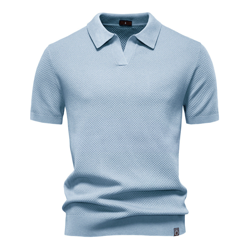 Kostas - Tricou Elegant Cu Mâneci Scurte și Guler Polo
