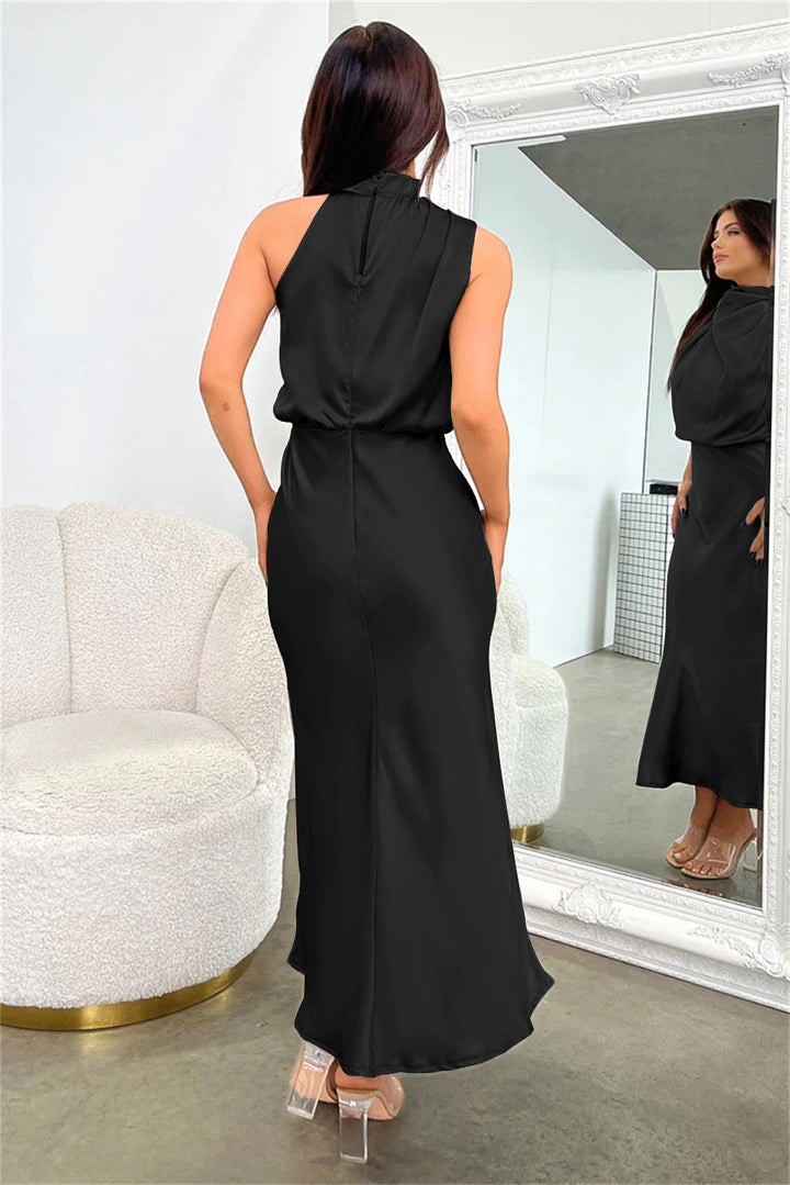 Justyna – Rochie Lungă Cu Decolteu în V