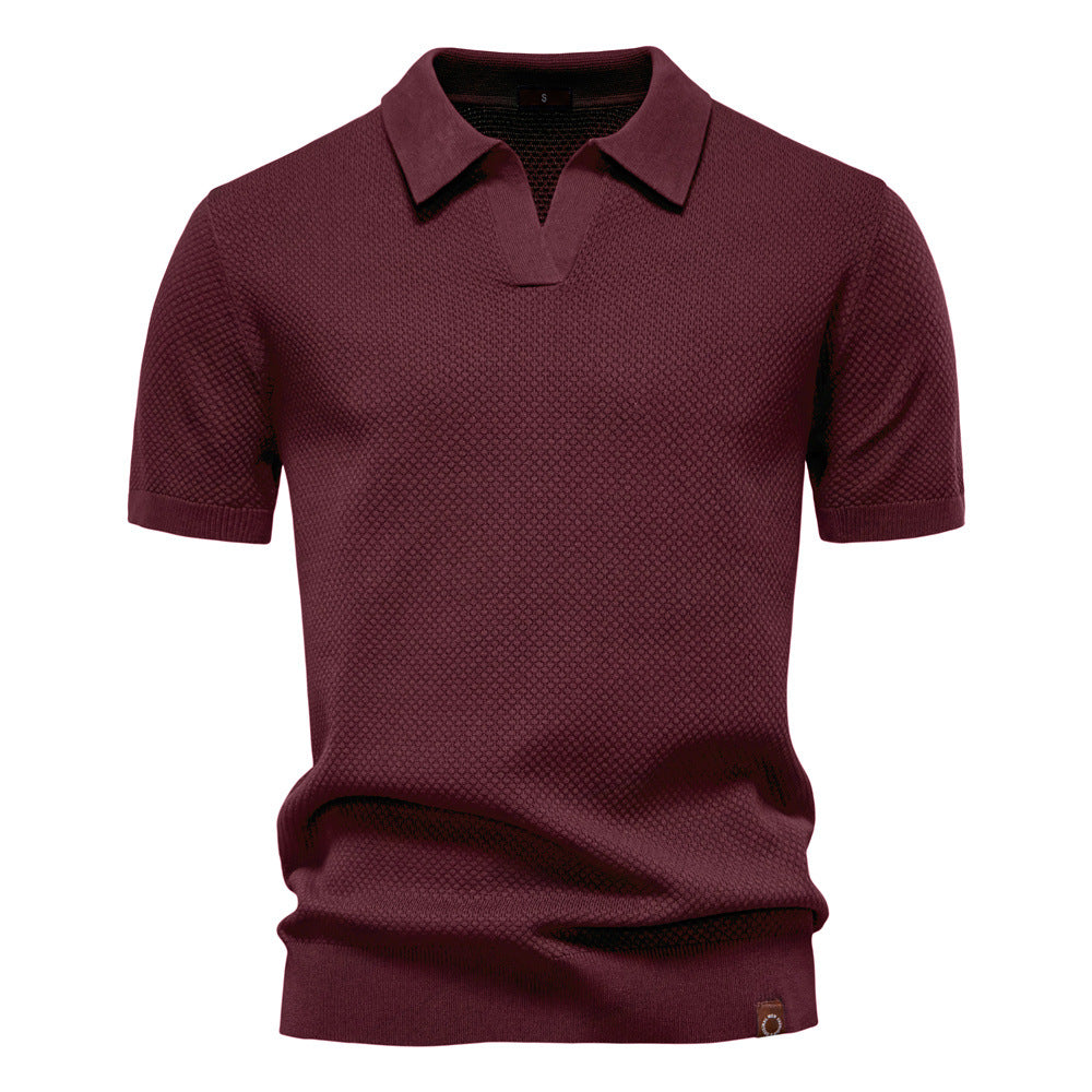 Kostas - Tricou Elegant Cu Mâneci Scurte și Guler Polo