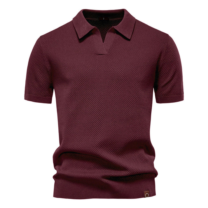 Kostas - Tricou Elegant Cu Mâneci Scurte și Guler Polo
