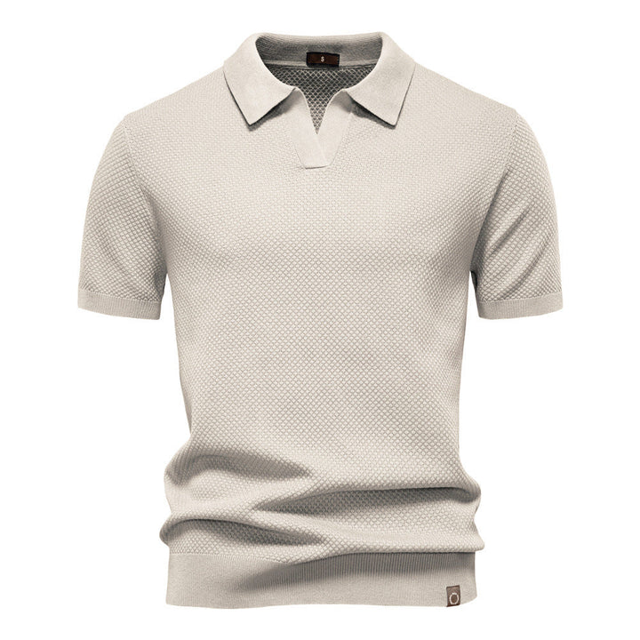 Kostas - Tricou Elegant Cu Mâneci Scurte și Guler Polo