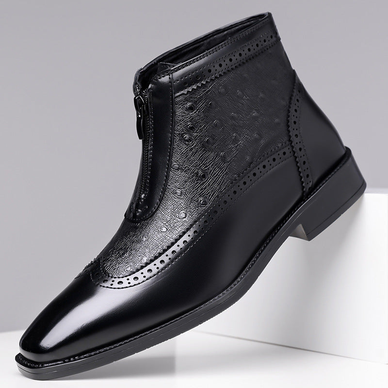 Butler - Cizme Din Piele cu Fermoar