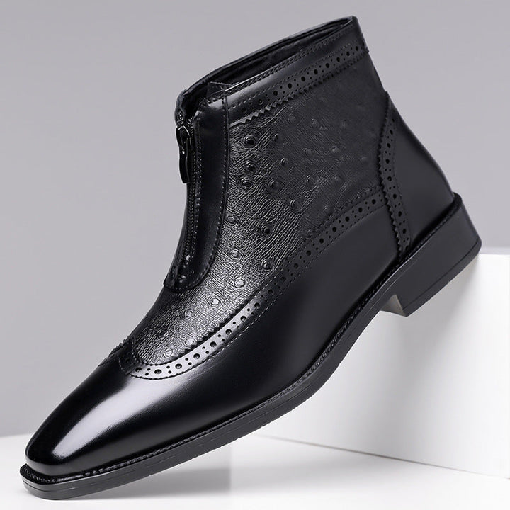 Butler - Cizme Din Piele cu Fermoar