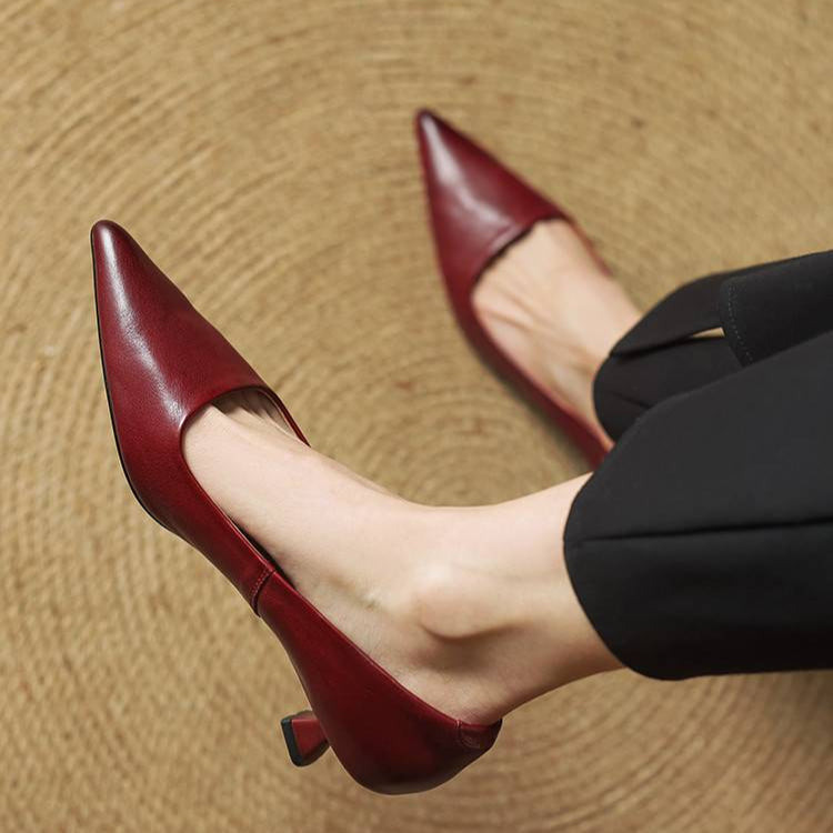 Samra – Pantofi cu Toc Din Piele Naturală