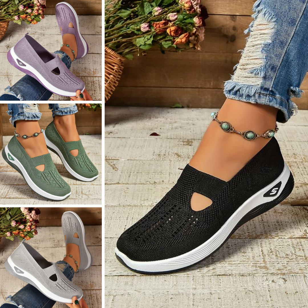 Haniya - Adidași slip-on din tricot respirabil