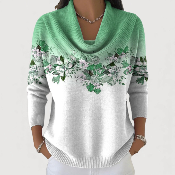 Lineea - Pulover Cu Guler Floral