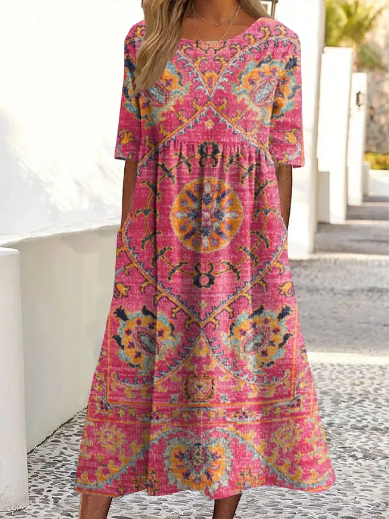 Medeina - Stylish Dress With Print