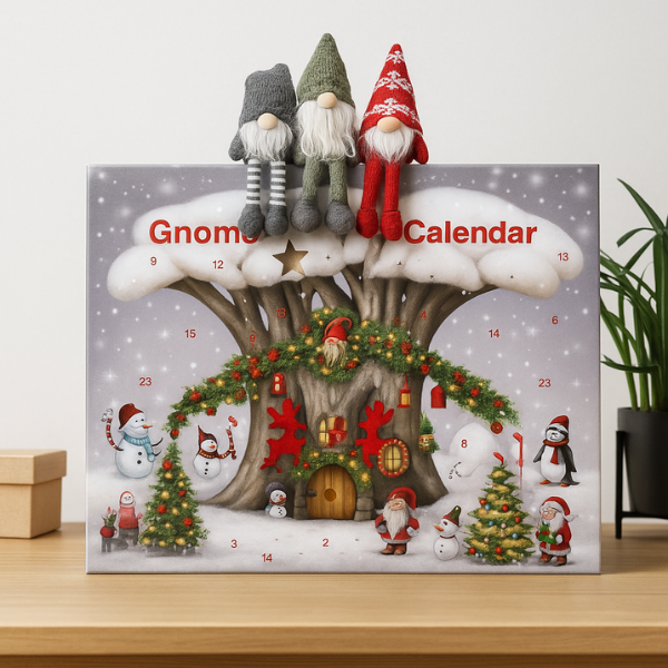 FestiveCharm - Calendarul Adventului Cu Pitici De Crăciun