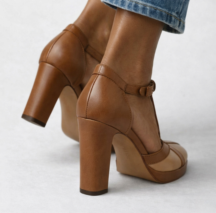 Delfinna - Elegant T-Curea Pantofi Cu Toc înalt