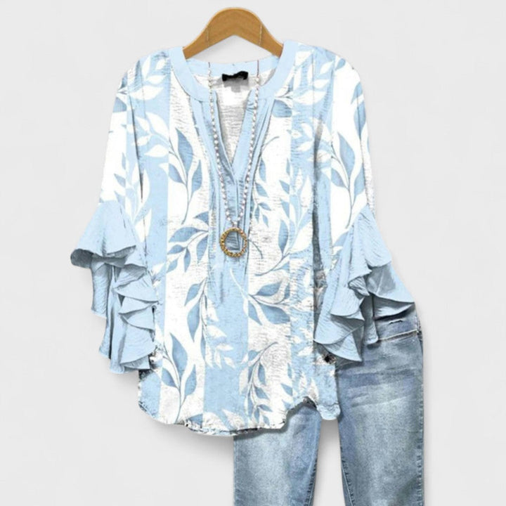 Rachida - Bluză Elegantă Cu Imprimeu Floral