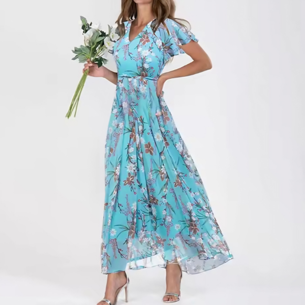 Danielle - Rochie Elegantă Cu Decolteu în V Care Acoperă Burtica