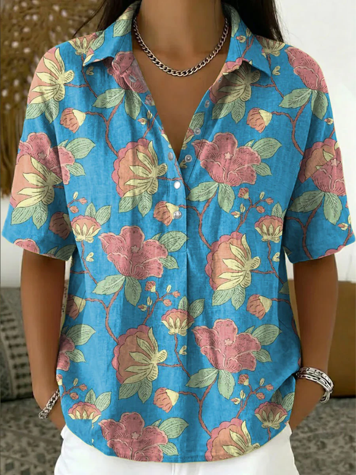 Lynaa - Bluză Elegantă Cu Imprimeu Floral