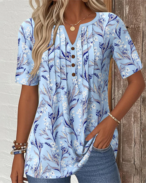 Taya - Bluză Elegantă Cu Imprimeu Floral
