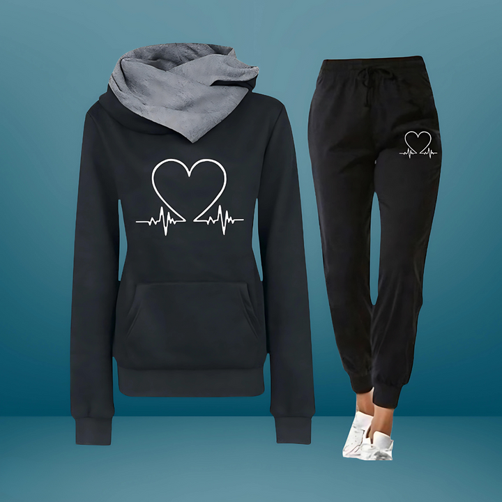 Nimue - Set de 2 Piese Trening cu Imprimeu Inimă