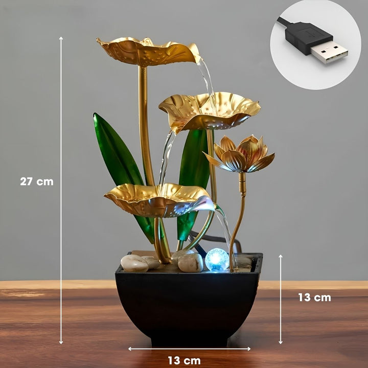 LotusAura - Fântână Automată De Interior Cu Umidificator