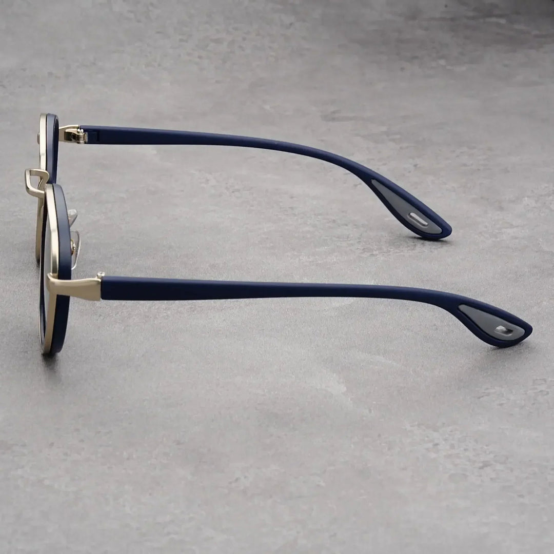 NoirGlow - Ochelari de Soare Circulari Luxe Eclipse