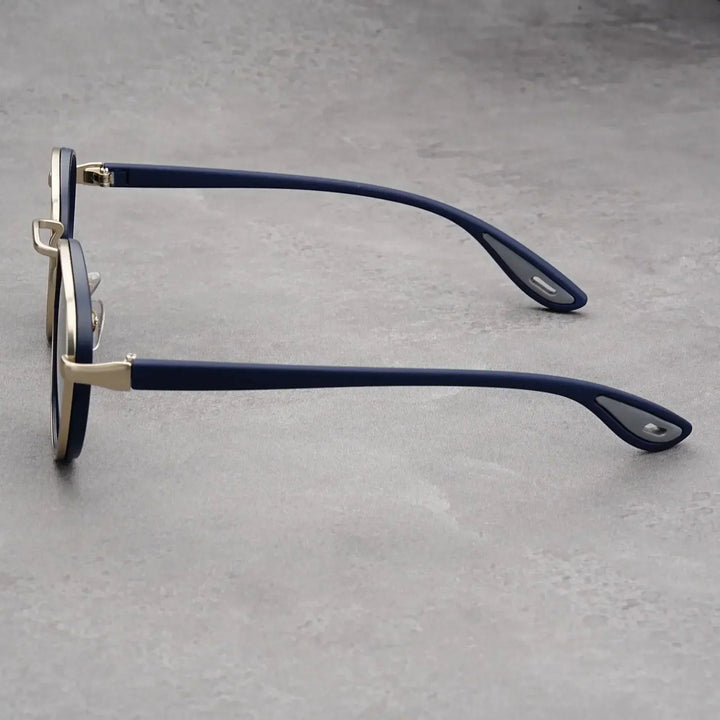 NoirGlow - Ochelari de Soare Circulari Luxe Eclipse
