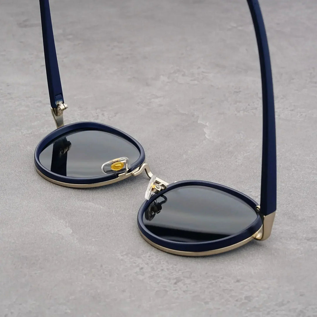 NoirGlow - Ochelari de Soare Circulari Luxe Eclipse