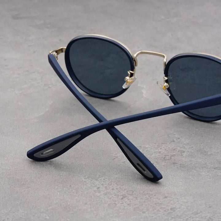 NoirGlow - Ochelari de Soare Circulari Luxe Eclipse