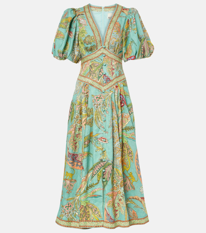 Taliqua - Rochie La Modă Cu Mâneci Scurte Si Imprimeu