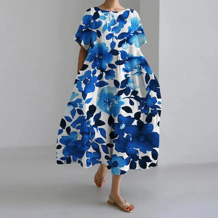 Adelia - Rochie Boemă cu Imprimeu Floral