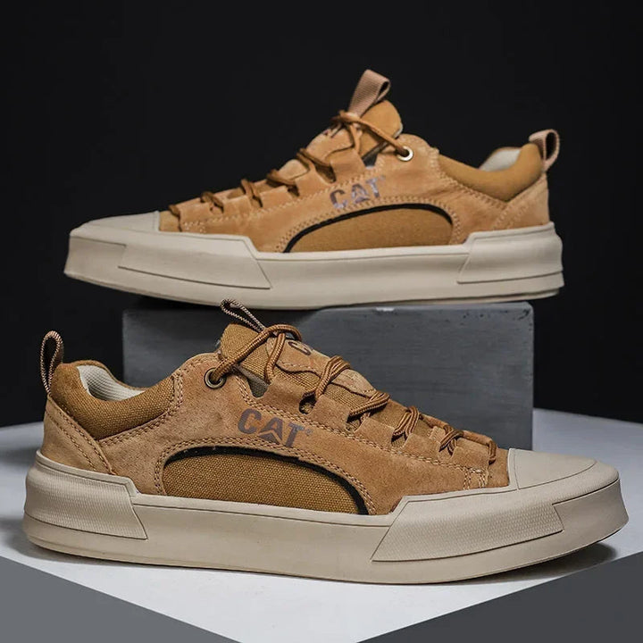 Atherton - Adidași Casual Din Piele de Căprioară cu șireturi