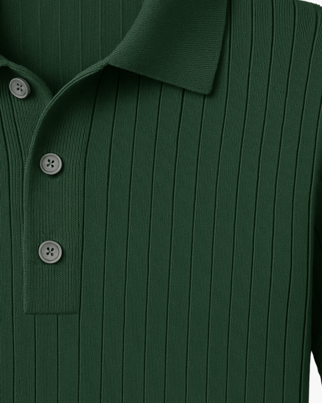 Donte - Polo Tricotat Cu Mâneci Scurte